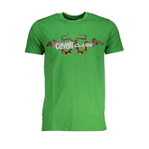 Cavalli Class Green Cotton T-Shirt -   -  Cavalli Class.